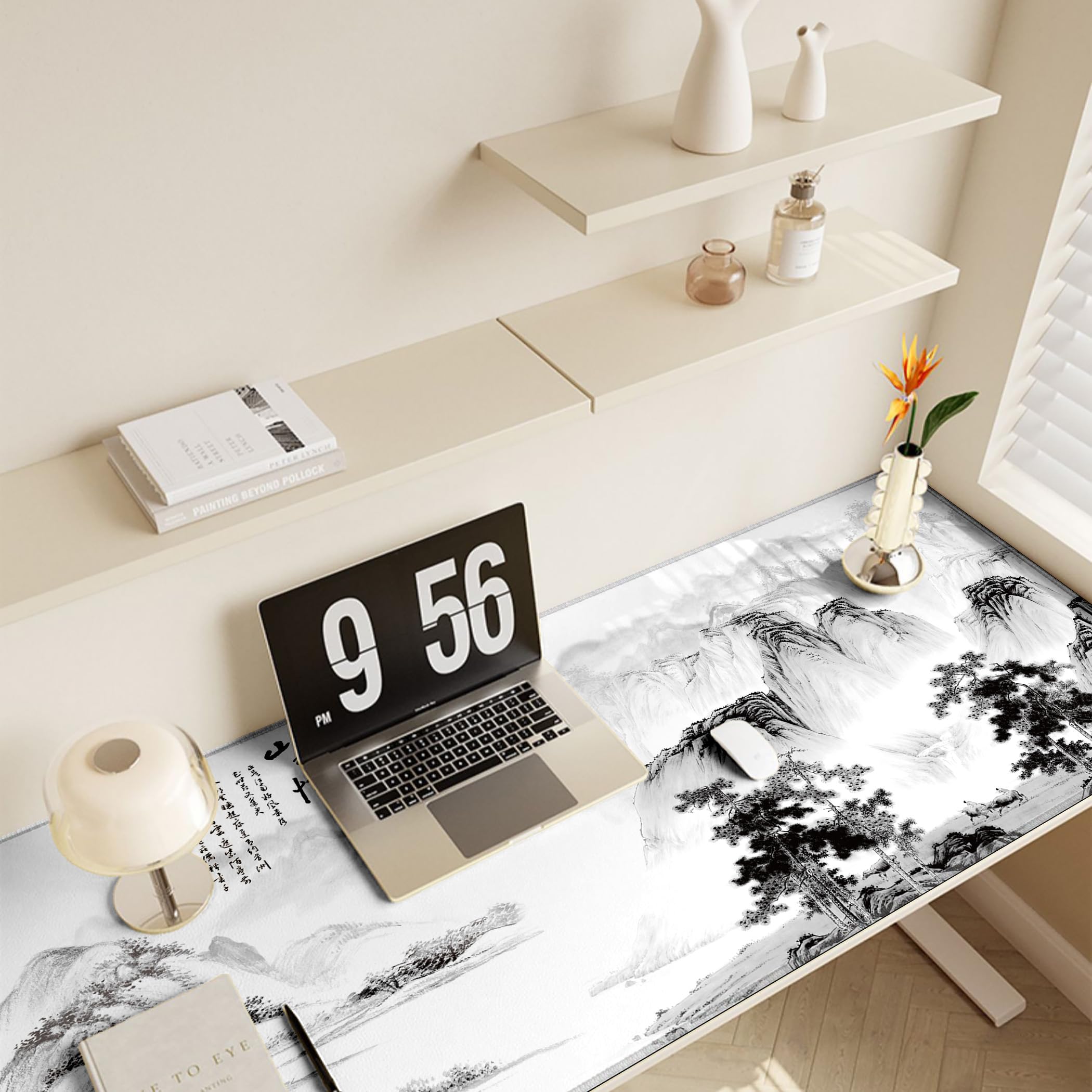 LL-COEUR Übergröße Gamer Mäusepad mit Motiv 140x60x0,3cm, XXL Tastaturunterlage Verbessert Präzision und Geschwindigkeit (Landschaft 2, 1400x600x3mm)