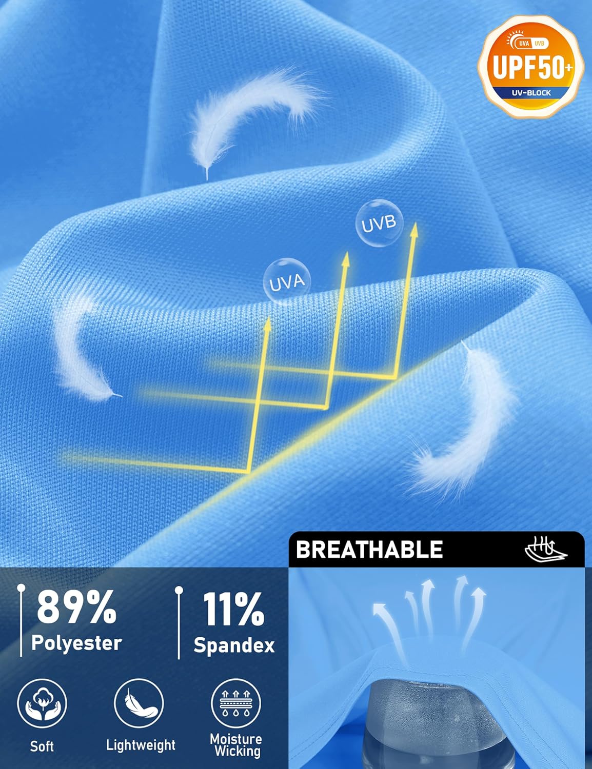 TACVASEN Men's Sleeveless Shirts Quick Dry Tank Tops for Men Sun Protection UPF 50+ Athletic Gym Workout Muscle Shirts - Image 5