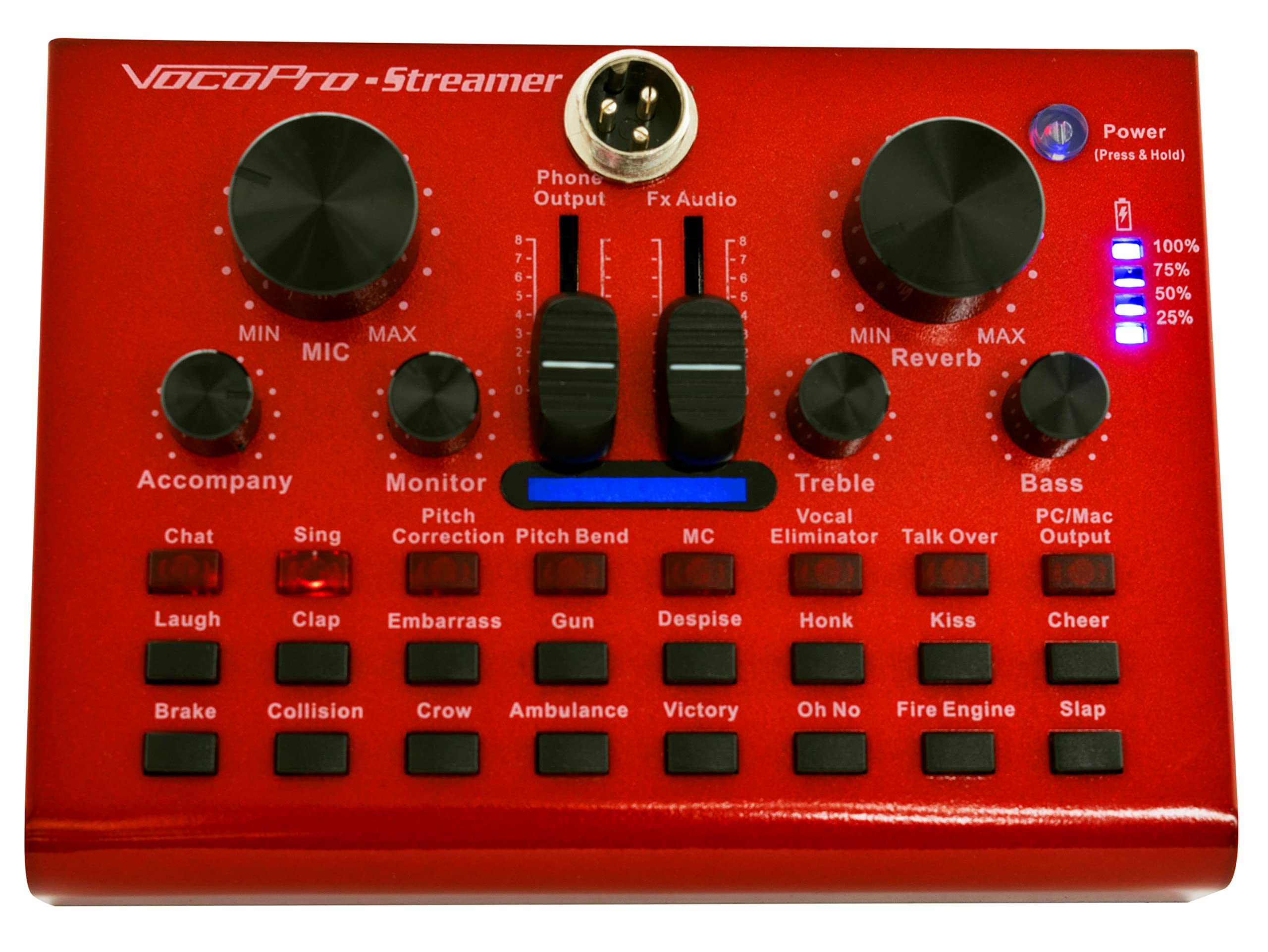 VocoPro Portable Studio, USB Audio Interface with Microphone and, Ring-Light for Recording and Streaming. (Streamer-Desktop-Vlog) - Image 3