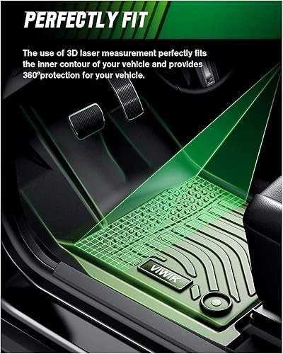 Miniatura 2 de VIWIK Alfombrillas compatibles con Civic 2012 2013 2014 2015, alfombrillas de automóvil personalizadas para todo tipo de clima, juego completo