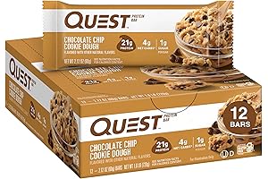 Quest Nutrition Chocolate Chip Cookie Dough Protein Bars. The Perfect Snack for the Shark!