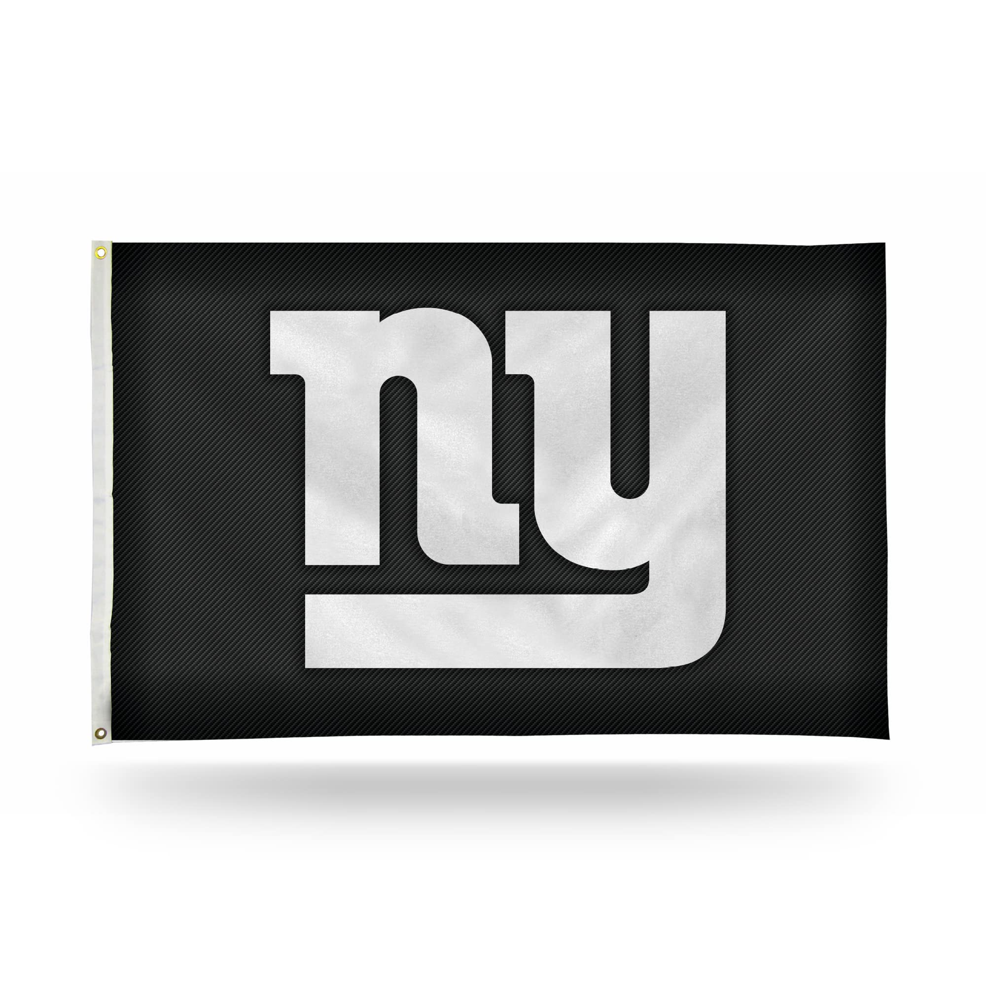 Rico Industries NFL New York Giants 3-Foot by 5-Foot Carbon Fiber Design Single Sided Banner Flag with Grommets