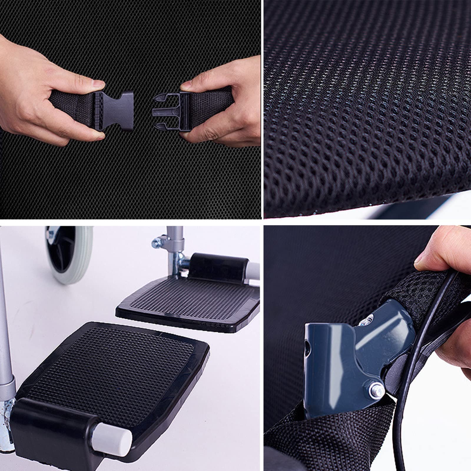 Aire Manual, Plegable y liviano, pequeño y Conveniente para Viajar para Personas Mayores discapacitadas Scooter Ultraligero tirado a Mano con Gran Capacidad de Carga (Color: Azul)