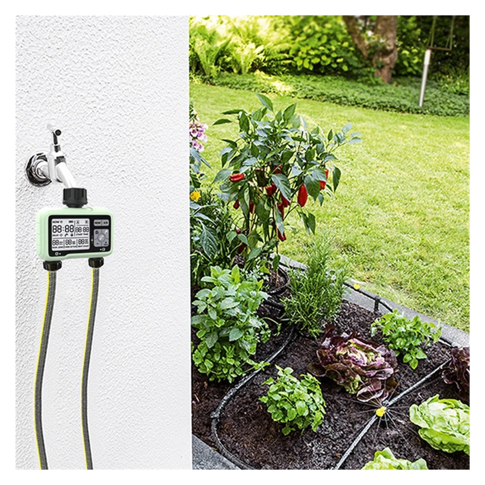 HCT-326 Garden Outdoor Intelligent Double Out Irrigation Timer Watering System(POP4-HCT-326-UN)