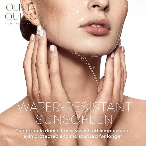 Miniatura 5 de OLIVIA QUIDO Clinical Skincare Protector solar de amplio espectro SPF 50 con células madre lilas  Protección antienvejecimiento de la piel contra