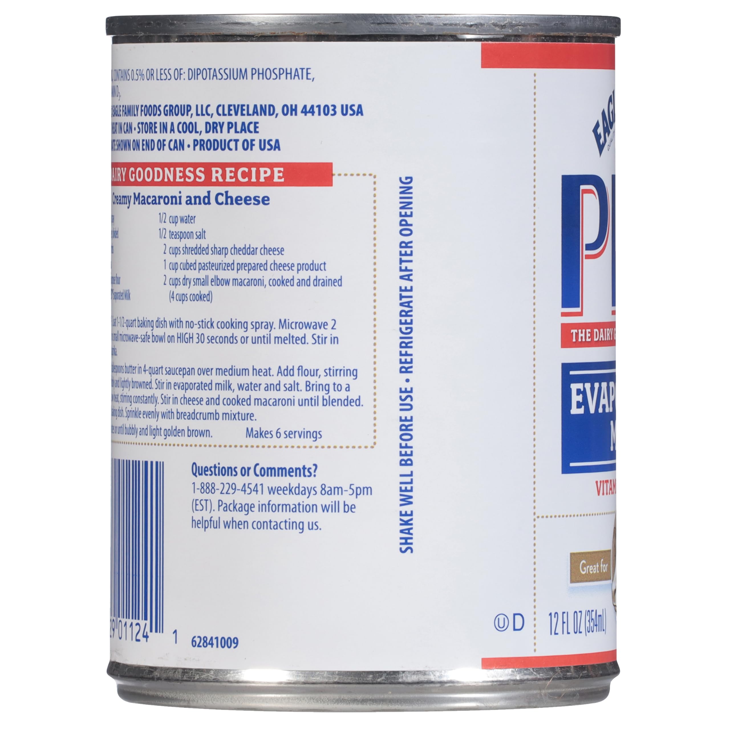 PET Evaporated Milk, 12 Ounce Can (Pack of 5)