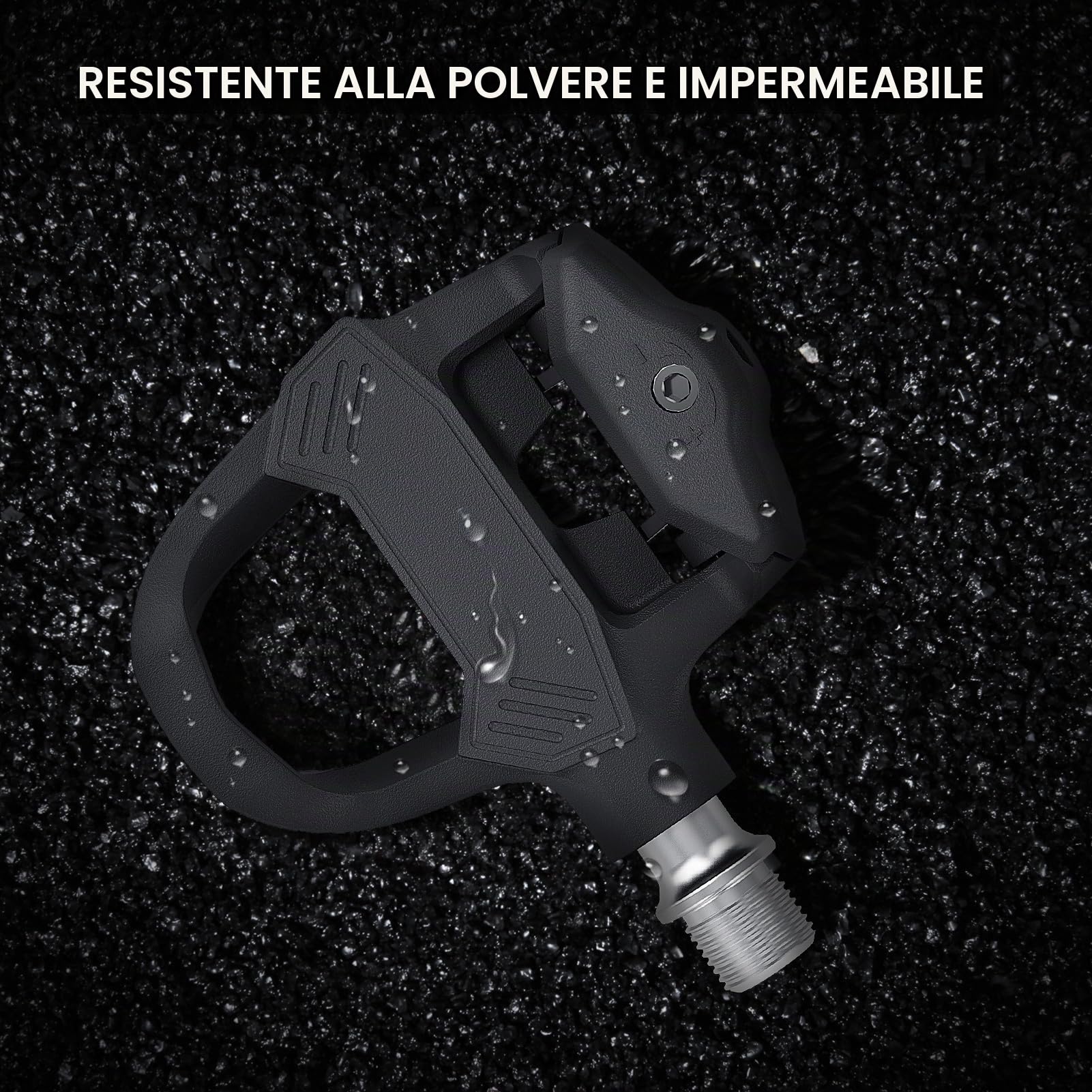 MZYRH Pedali senza clip compatibili con il sistema Look KEO | Pedali per bici da corsa in nylon da 9/16 pollici, leggeri, set di tacchetti