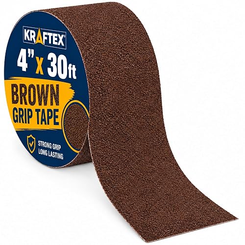 Kraftex Grip Tape [4" x 30ft, Brown] Anti Slip Tape