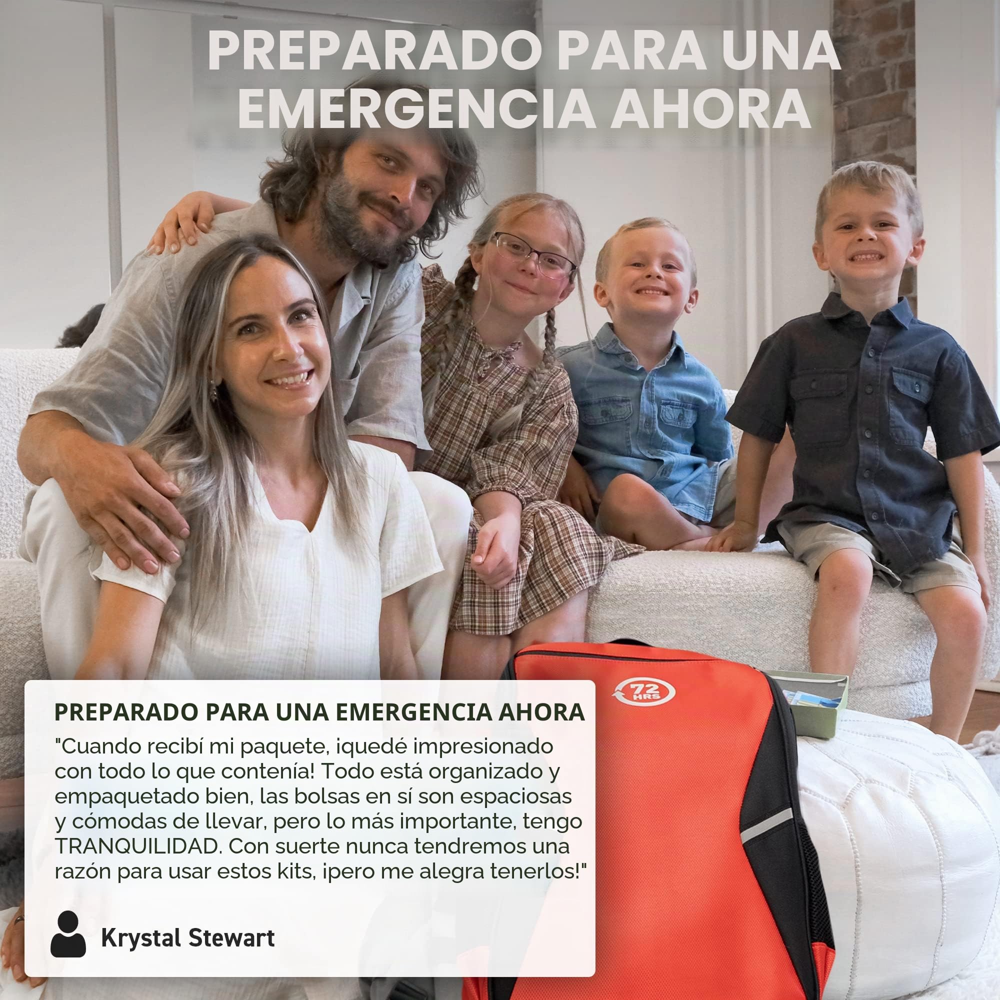 72 HRS Kit de preparación para emergencias esenciales: mochila de supervivencia de 3 días o bolsas para terremotos, huracán, tornado, inundaciones, tsunami, fuego salvaje, mal tiempo, desastre nuclear