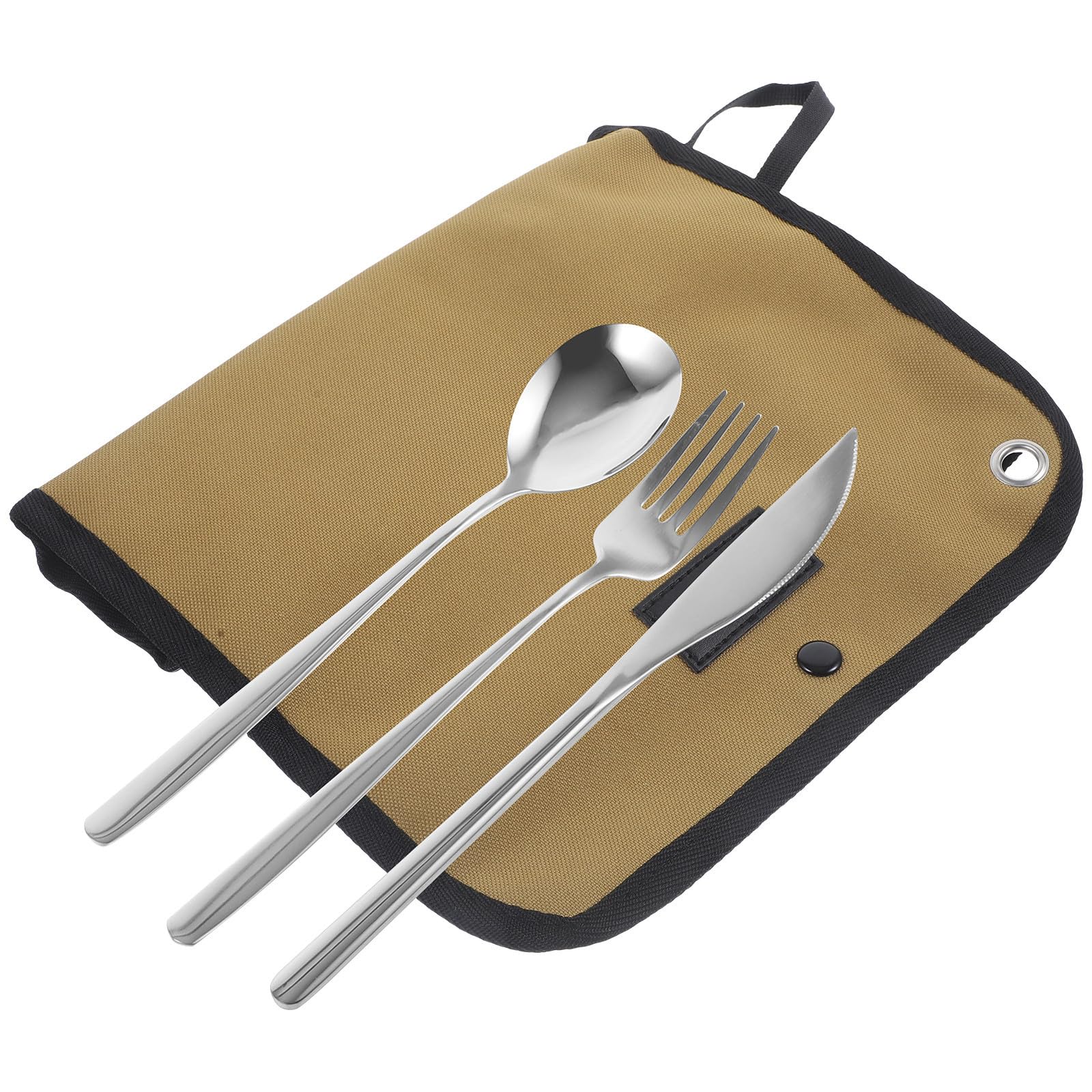 Campingbesteck Satz 1 mit Tasche aus Edelstahl für Herbst Geschenkideen