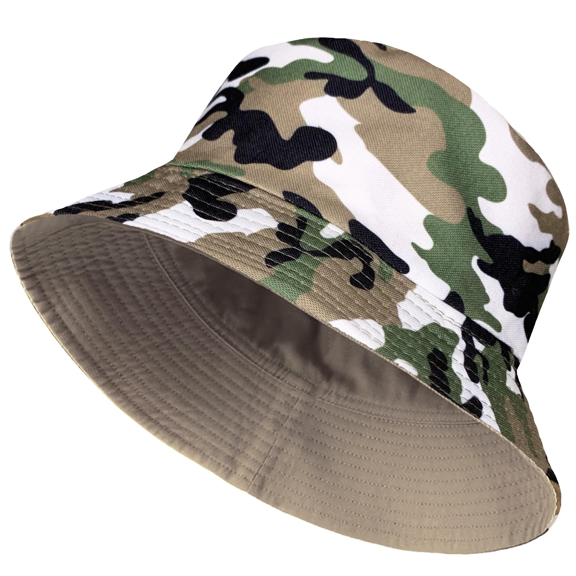 Toskatok Men's Option 4 Toskatok® Upf 50+ Unisex Fully Reversible Cotton Rich Camouflage Bush/Bucket Hat-Opt-4
