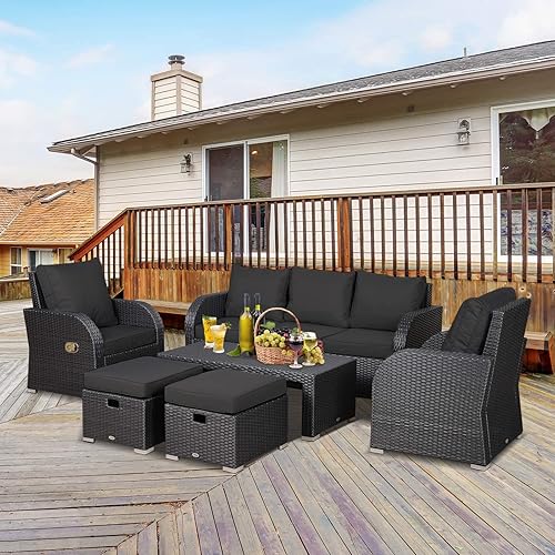 Miniatura 6 de NettyPro - Juego de 4 fundas de cojín para exteriores, resistentes al agua, funda de cojín con cremallera y cinta para sillas de patio, 24 x 24 x 4