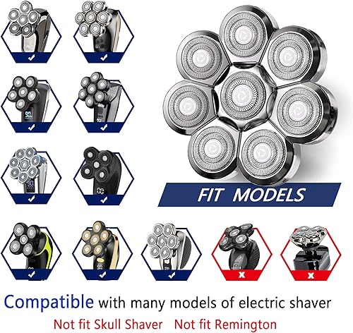 Miniatura 2 de Cabezales de repuesto universales para cuchilla, cuchillas de repuesto compatibles con la mayoría de las principales marcas de afeitadoras de