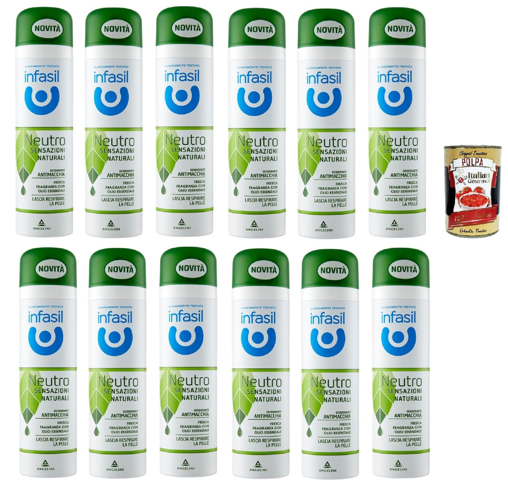 Italian Gourmet Deodorante Deo Spray Neutro Sensazioni ohne Alu 12 x 150ml