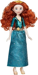 Disney Princess Royal Shimmer Merida Doll, Fashion Doll with Skirt and Accessories, Toy for Kids Ages 3 and Up