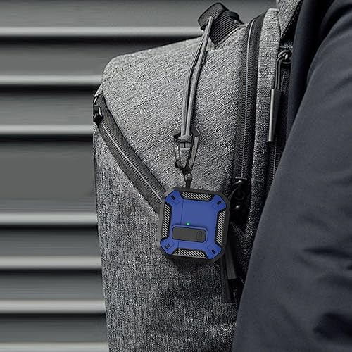 Vista 9 de Maxjoy Funda para AirPods 4 con cerradura, funda para AirPods de 4ª generación con kit de limpieza, a prueba de golpes, funda protectora para Azul