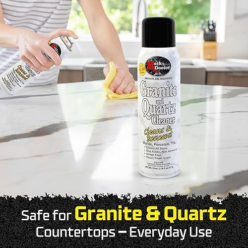 Miniatura 2 de Rock Doctor Limpiador de granito, limpia y renueva superficies, limpiador de encimera de granito/mármol, espray de limpieza para tocador, mesa,