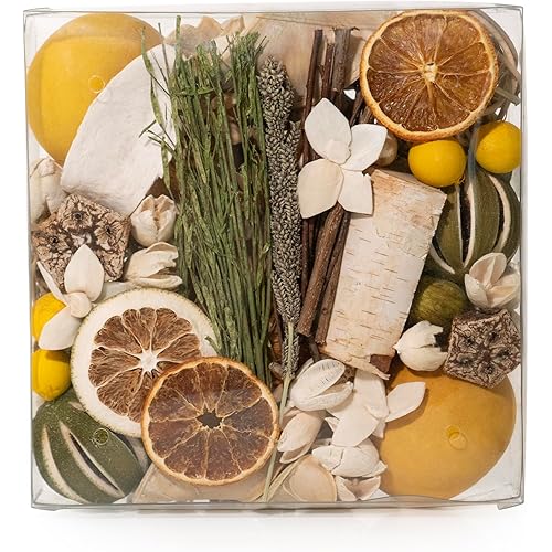 ANDALUCA Maison Box Fragrance Potpourri Decorative Vase & Bowl Filler Home Décor (Citrus Verbena)