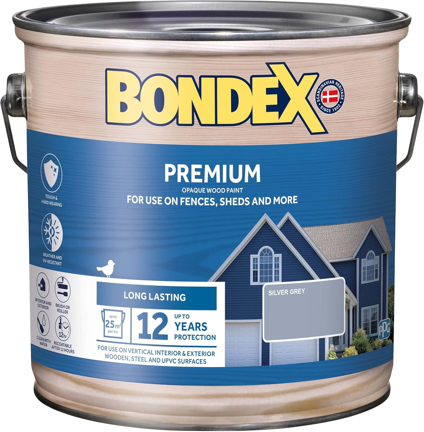 Bondex Premium Wood Stain Silver Grey Suitable for Interior