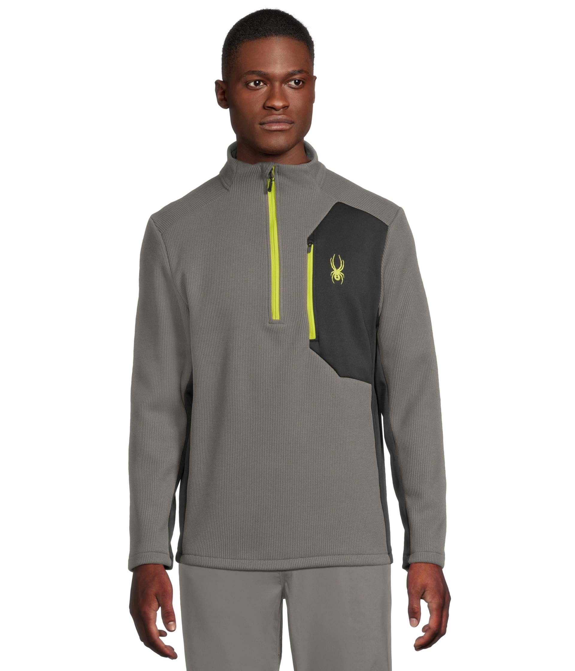 Spyder mens Bandit 1/2 Zip, Storm, XXL