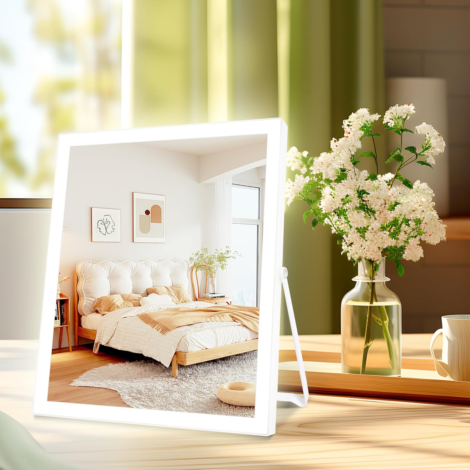 Paton Hollywood Vanity Mirror with Lights, Tabletop LED