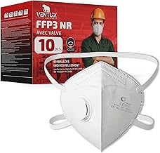 VENTUX FFP3 NR with Valve || Disposable Respiratory Protective Mask, Certified EN149:2001+A1:2009 || Individually Packed, High Filtration