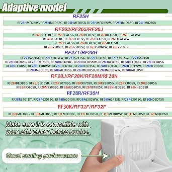 DA97-14474C, DA97-14474A Ice Container, DA97-12604D Ice Bucket Compatible with Samsung RF25, RF263, RF265, RF28, etc Series Refrigerators. Part Number: DA97-21040A, AP6034185, etc-