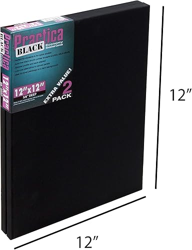 Miniatura 2 de Practica - Lienzo para pintar, libre de ácido. Lienzo de algodón económico, 2 unidades, múltiples tamaños