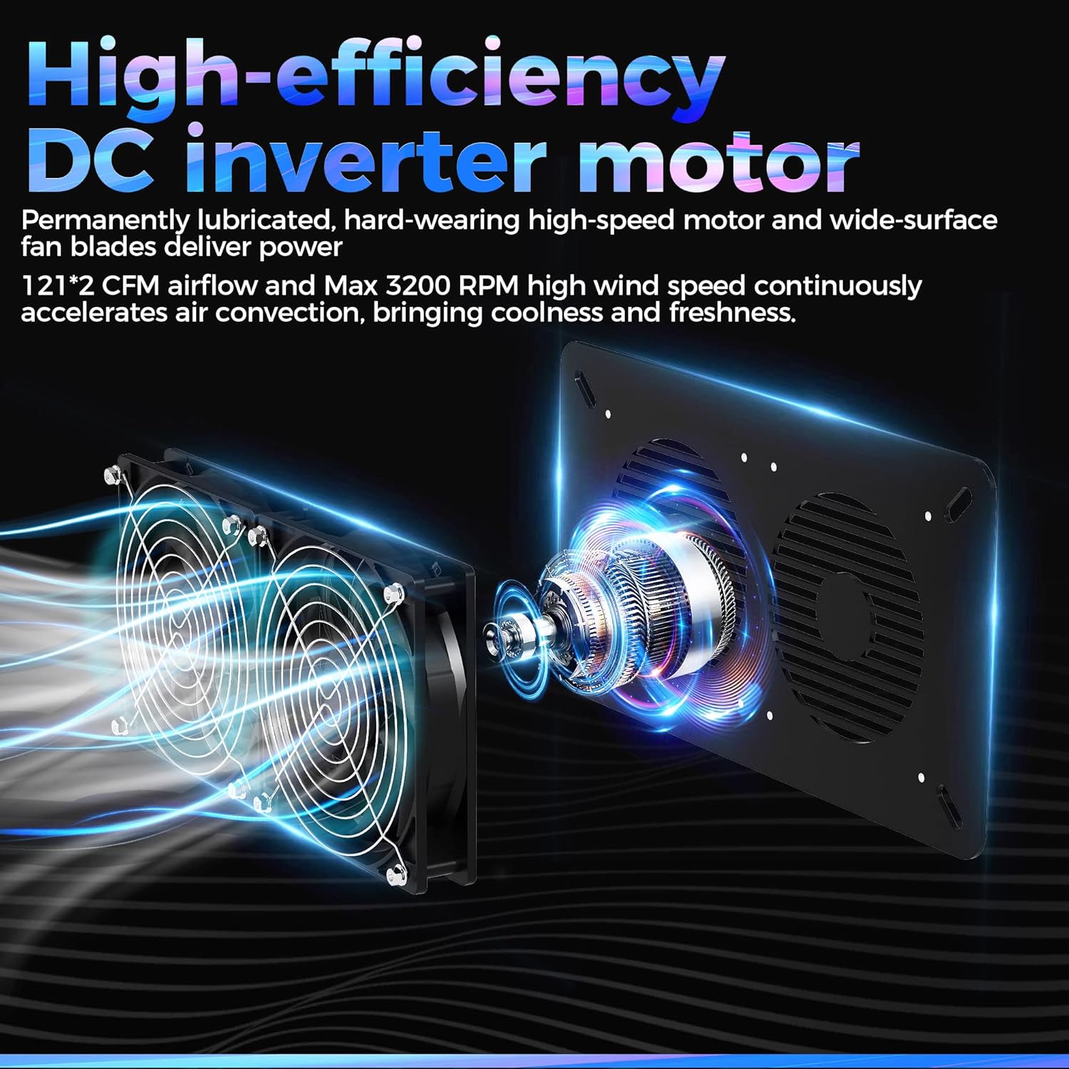 Solar Fan for Chicken Coop Outside 20W Solar Power Exhaust Fan for Outdoor with Solar Panel for Greenhouse Shed Pet Houses