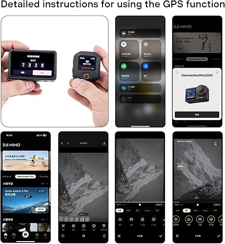 Miniatura 9 de YDW Control remoto GPS Bluetooth para DJI Osmo Action 5 ProAction 4, una máquina con múltiples controles, accesorios de acción inteligente de rango