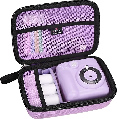 Aproca Funda protectora de almacenamiento de viaje duro morado, para cámara de impresión instantánea ESOXOFFORE y accesorios