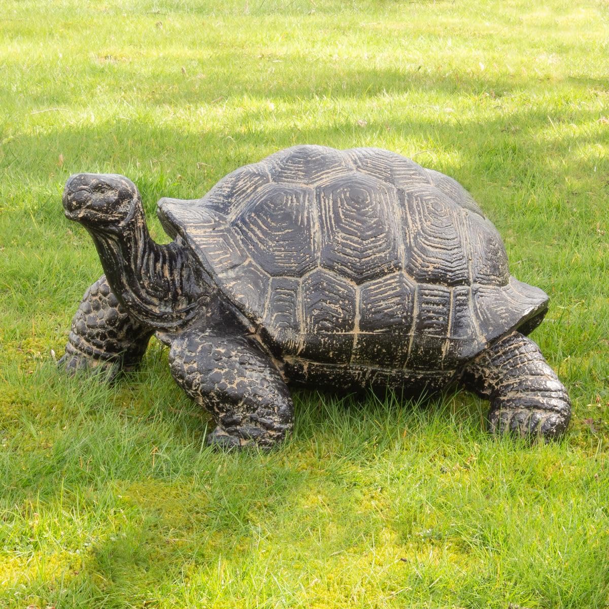 Schildkröte Schildkröten Figur Skulptur Stein Exotisch Statue GRC Bali Garten Deko klein