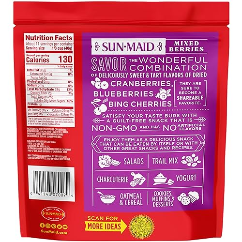 Miniatura 12 de Sun-Maid Rebanadas de mango seco, bolsa resellable de 15 onzas, endulzado con azúcar de caña, aperitivo de frutas secas para almuerzos y aperitivos