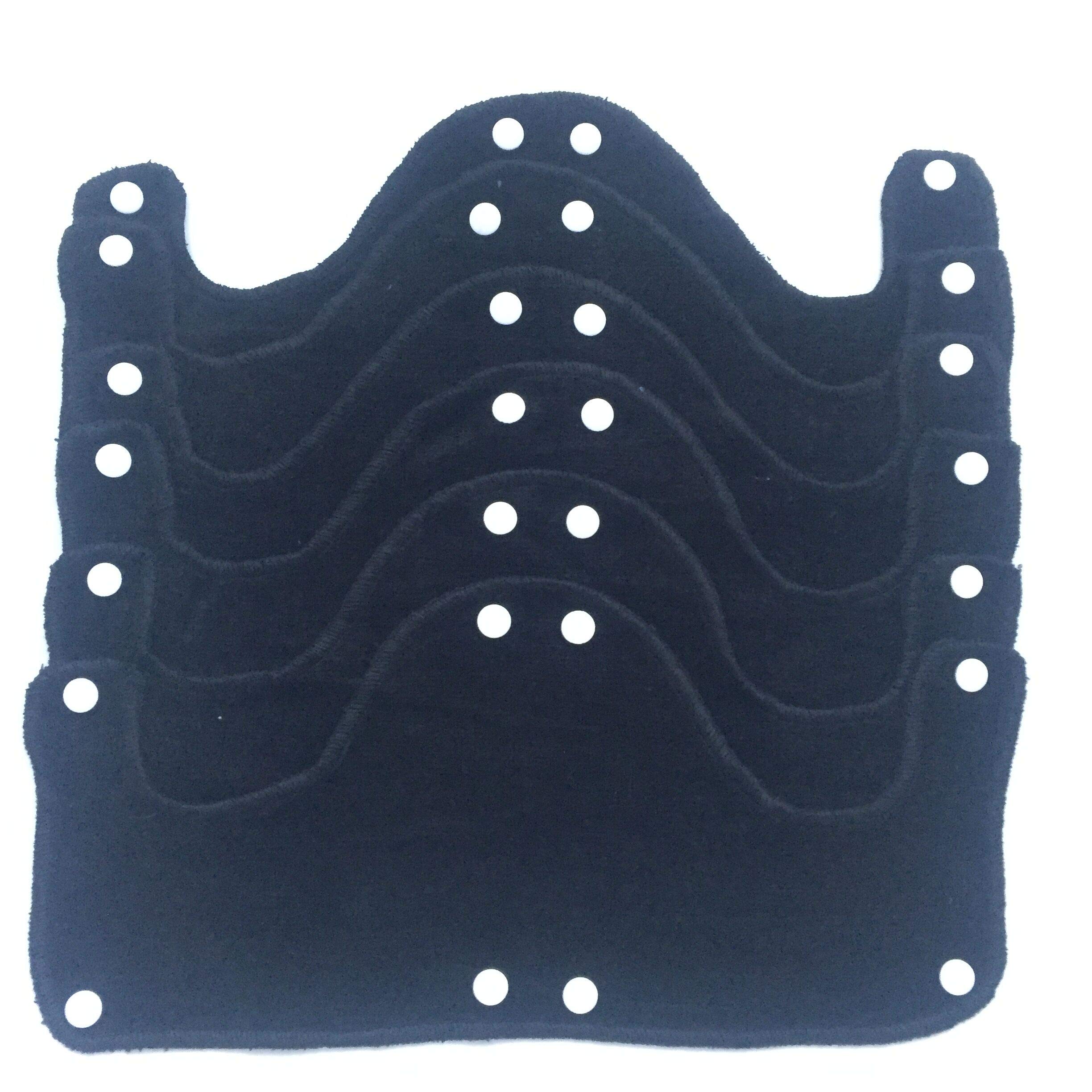 Big Black Hard Hat Sweatband, Reusable Washable Terry Cotton Hard Hat Liner snap on,6 pcs per Pack