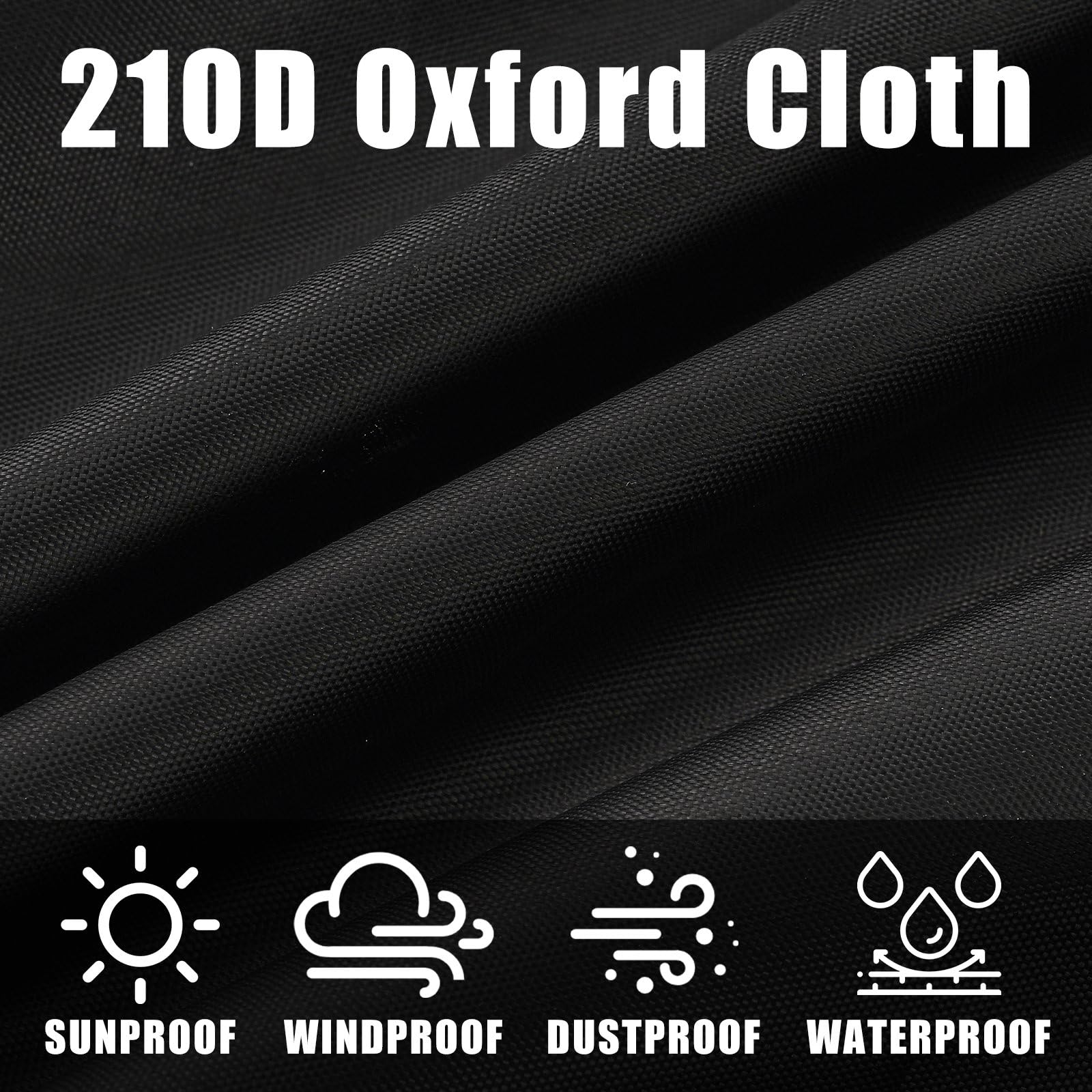 XhuangTech Housse de protection en tissu 210D pour table de billard, avec cordon de serrage réglable, imperméable, résistante à la poussière et aux rayures, pour terrasse (254 x 142 x 21 cm)