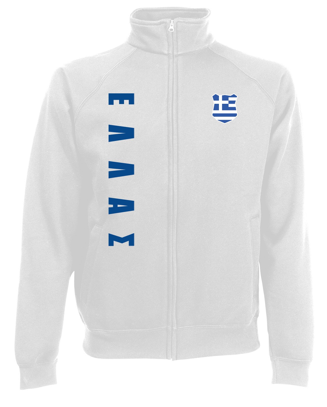 Griechenland Hellas EM-2020 Sweatjacke Wunschname Nummer