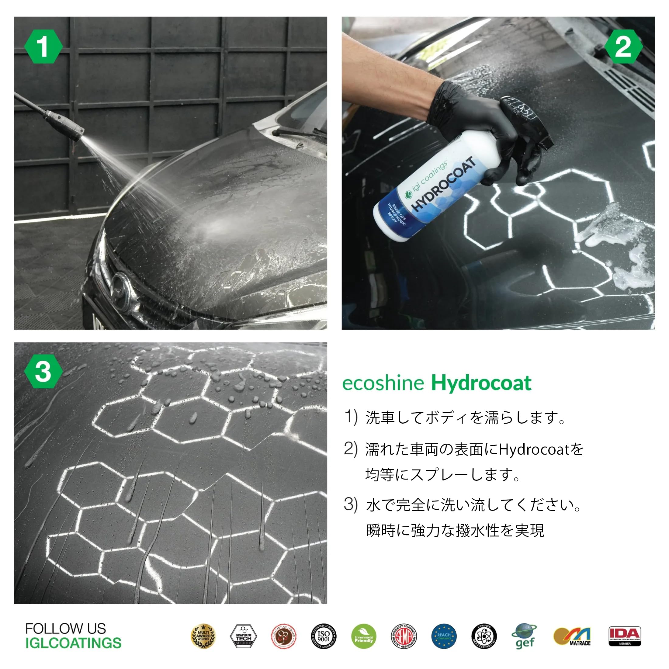 Amazon.co.jp: igl coatings 公式 HYDROCOAT ハイドロコート
