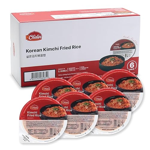 [KCHELIN] Microwaveable Korean Kimchi Fried Rice (Pack of 6), Korean