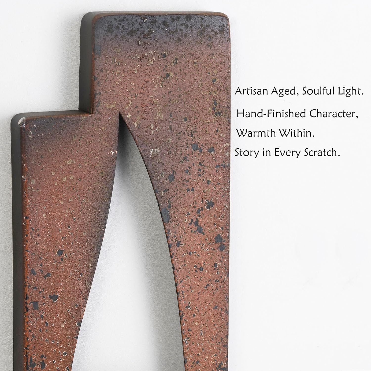 AIM & GGKK Wall Candle Sconce Holder,Set of 2 Rustic Wall Candle Sconce, Metal Double Shelf Design, Copper Brown Finish,for Living Room, Dining Room,Rustic Farmhouse Decorations