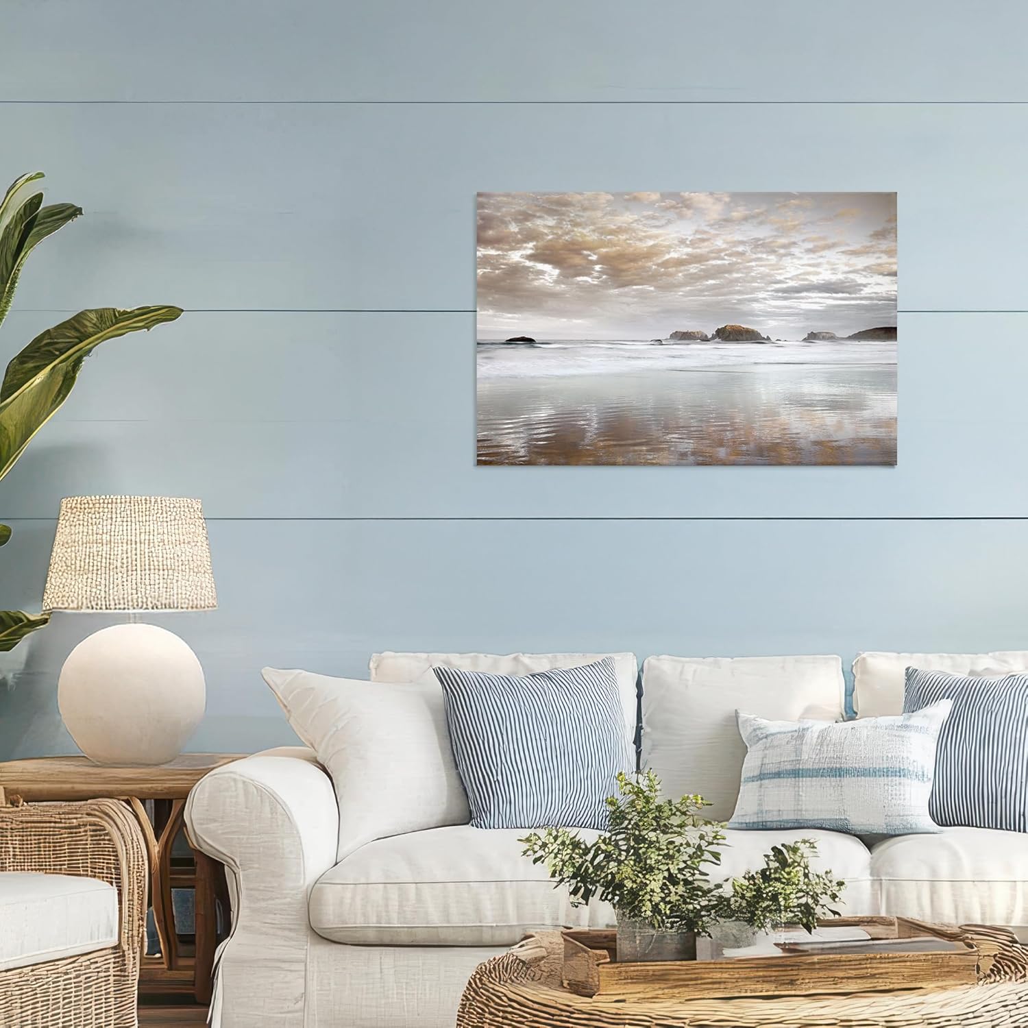 Stupell Industries Sunrise Reflections Seascape Canvas Wall Art design by Dennis Frates, 24 x 36