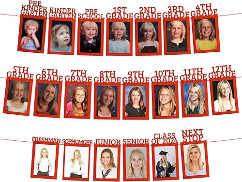 Miniatura 1 de KatchOn, Cartel de fotos de graduación K-12  Grande, 10 pies  Cartel de imagen de graduación  Cartel de graduación 2024 personalizado, decoraciones