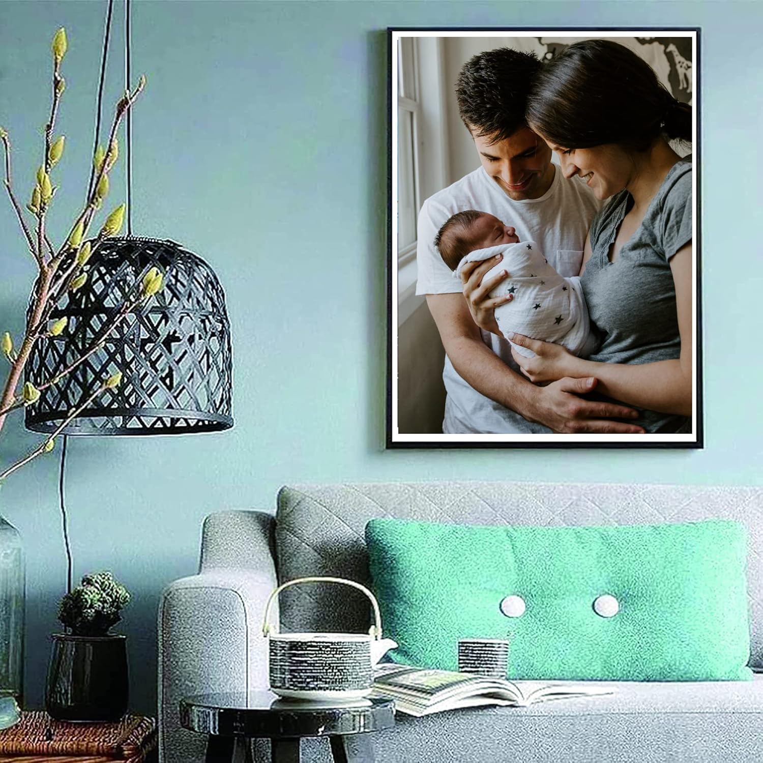 hadefa Custom Diamond-Painting Kits for Adults 5D DIY Personalized Diamond Art Photo Custom Your Own Picture-50x60cm/20x24inch