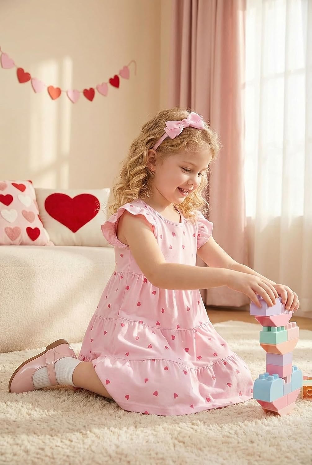 Girls Dress Toddler Kids Flutter Sleeve Summer Dresses Unicorn Swing Casual Sundress Party Playwear Holiday Clothes - Image 3