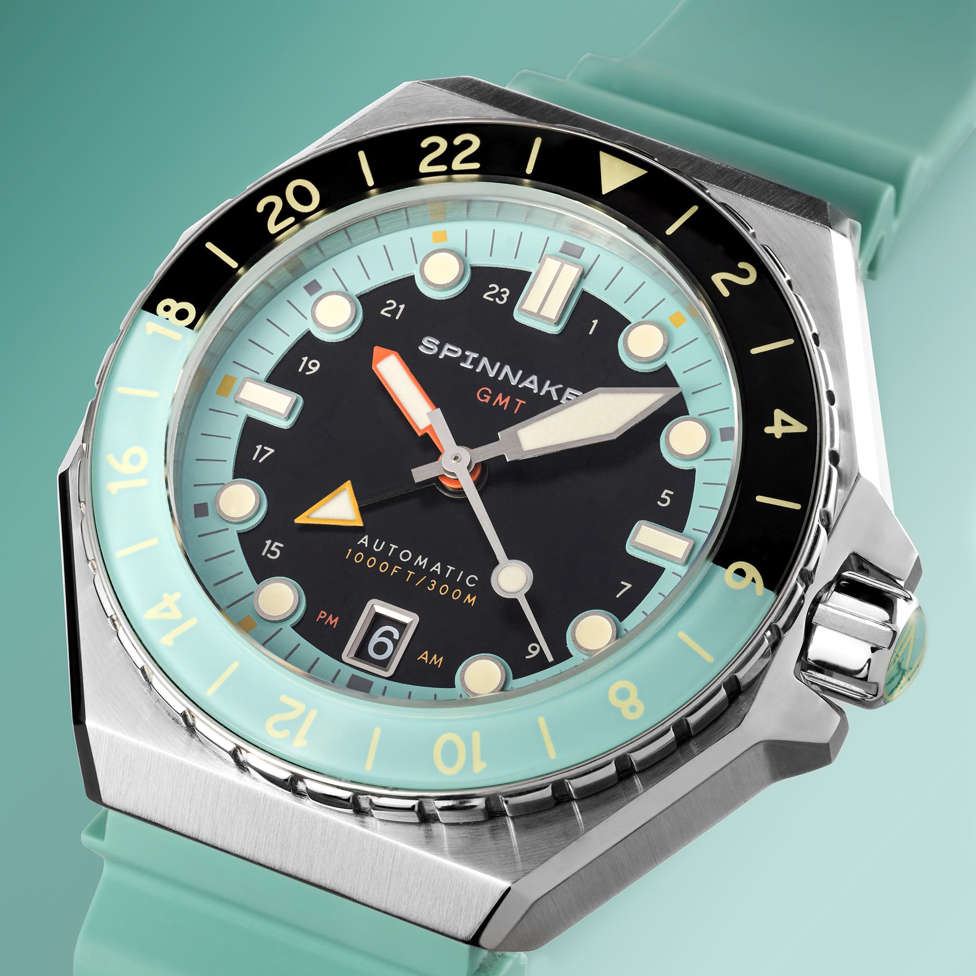 Spinnaker Dumas GMT Automatikuhr für Herren, 43 mm, massives Edelstahlarmband, SP-5119