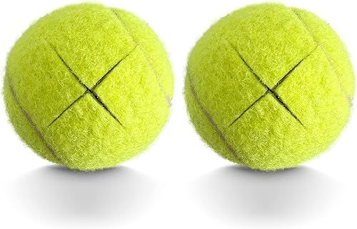 2 pelotas de tenis precortadas, pelotas Walker Glide, almohadillas de fieltro resistentes de larga duración para patas de muebles y protección del