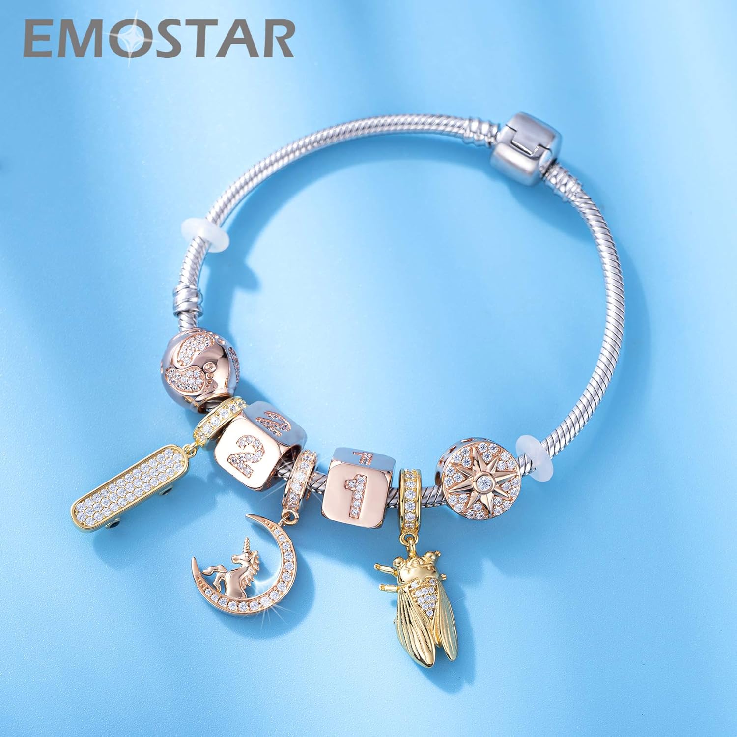 Animal Theme Charms, Mom/Child of Owl Bear Dog, Rabbit Flamingo Elephant Panda Cat Parrot Crocodile Unicorn Charms in 925 Sterling Silver, Fit European Bracelet/Necklace, Gift for Mother/Friend/Lover