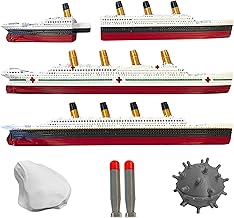 3 Pack Split In Half Titanic Bath Boat And Pool Toy,Break In Half RMS Titanic Toys For Kids, Historically Accurate Breakable Titanic Toy, Titanic Ship, Titanic Cake Topper (3 Pack)