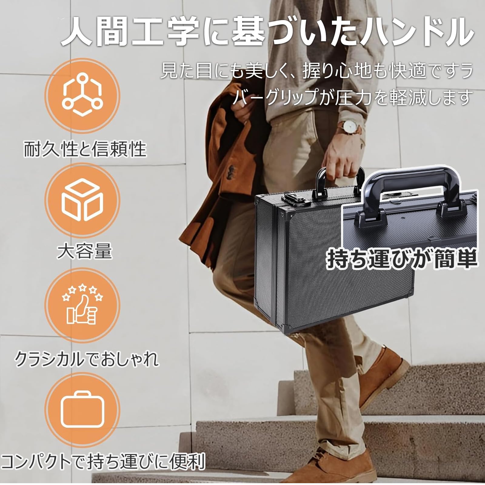 Amazon.co.jp: カード収納ボックス 大容量 仕切り付き アルミ合金製 鍵
