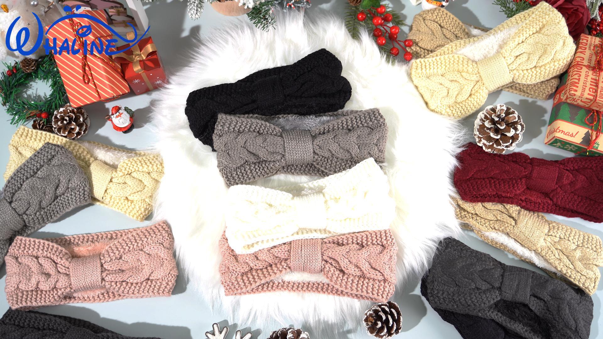 Amazon.com: Whaline 4 Pack Twisted Knit Headbands Winter Knotted