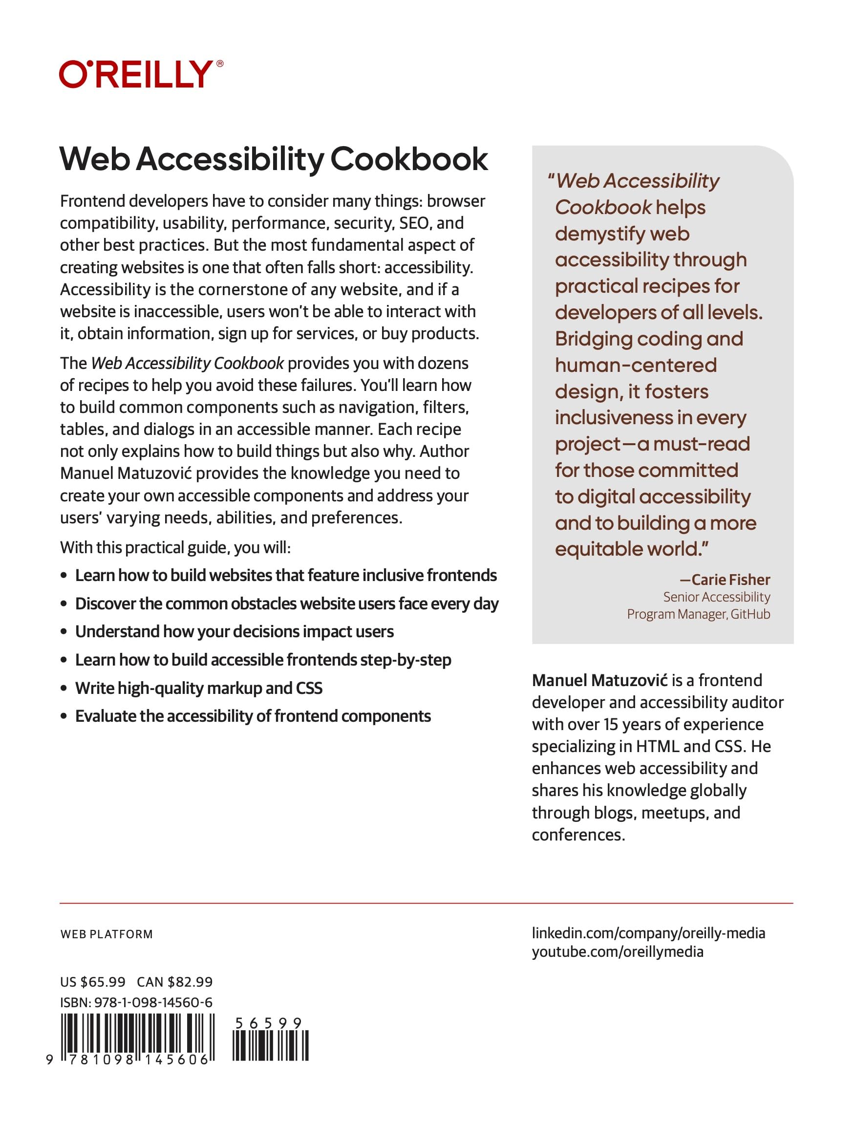 Web Accessibility Cookbook: Creating Inclusive Experiences